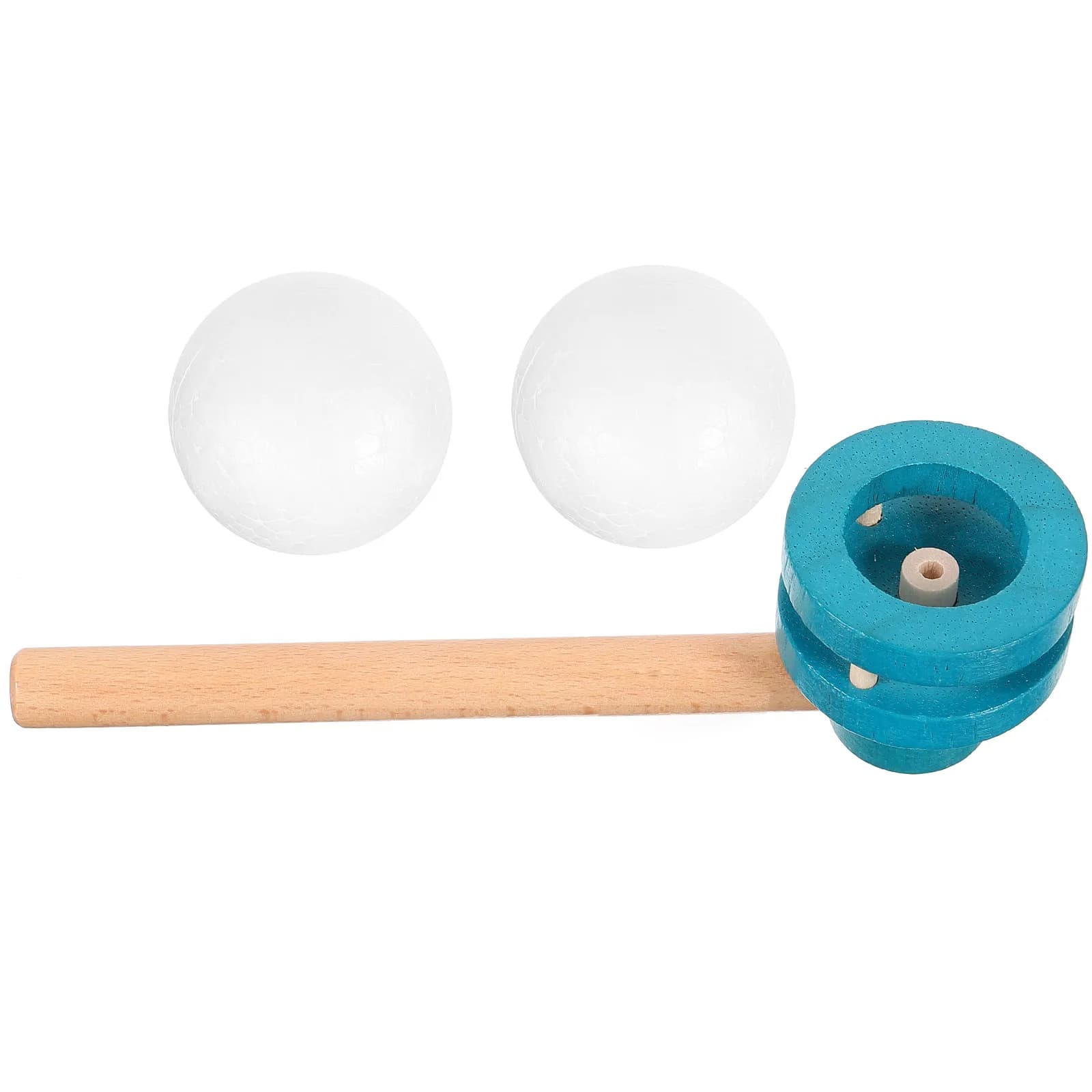 1Pcs Wooden Blowing Ball Floating Balancing Educational Game Interactive Family Fun Balance Blowing Floating Ball Blower
