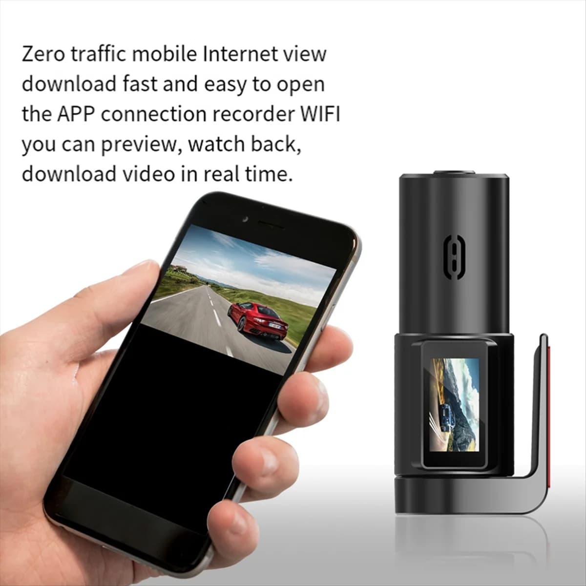 ABUBB Mini USB 1080 Full HD Telecamera DVR per auto Dash Cam Videoregistratore Grandangolo WIFI Dashcam Smart Connect Telecamera per auto
