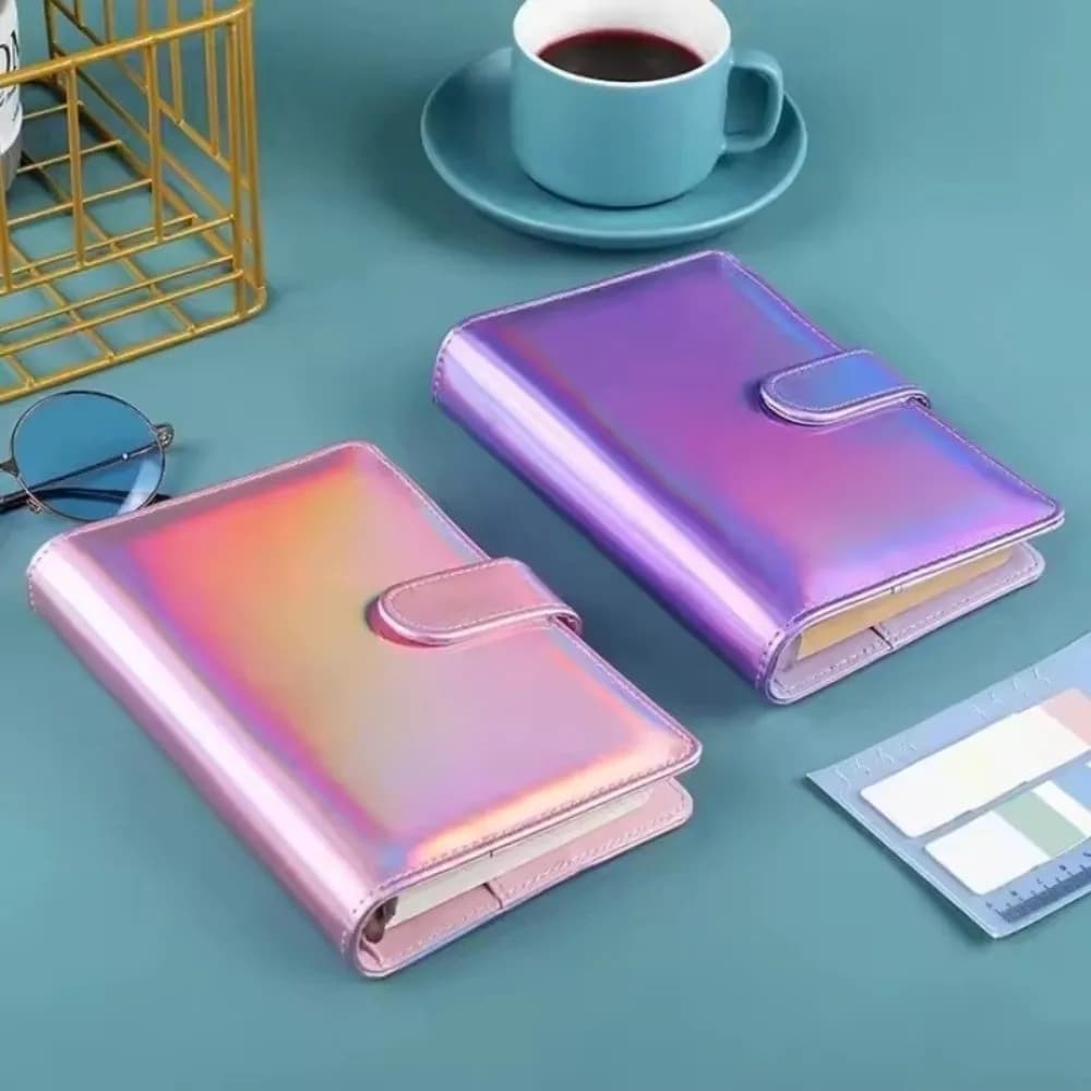 Colorful Envelope Challenge Notebook Loose-leaf PU Leather Budget Binder Cash Budget Cash Envelopes Saving Money Organizer