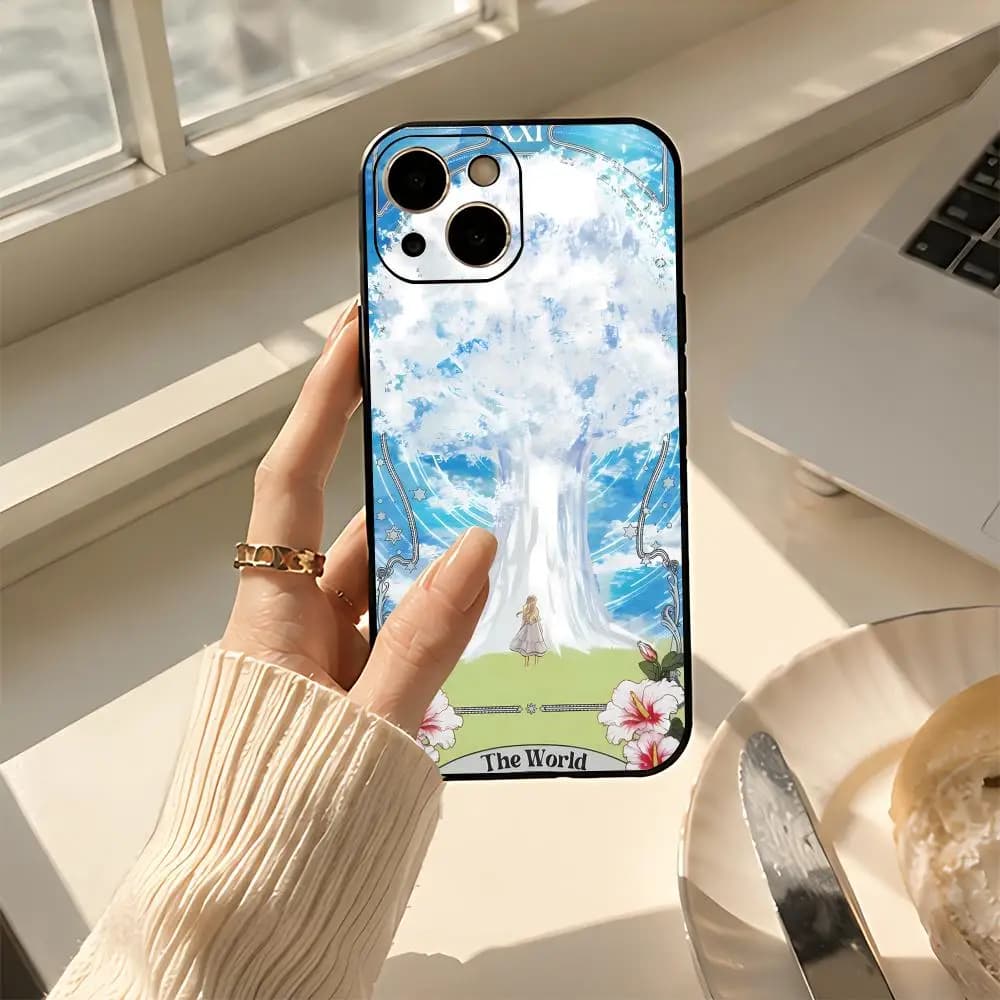 manhwa W-WhoMadeMeAPrincess Phone Case Black Sleek Matte TPU Protective Shockproof Cover for iPhone 13/14/15/16/17 Pro Max