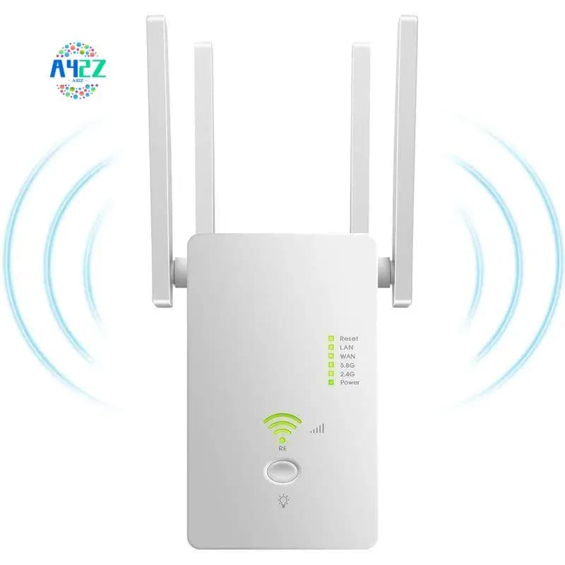 A42Z-Wifi Booster 1200M Ripetitore Wi-Fi 5GHz Router Wireless 2.4GHz Access Point Amplificatore di Segnale a Lungo Raggio Extender di Portata Spina EU