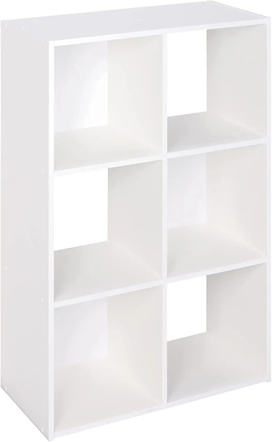 Organizzatore a 6 cubi impilabile, facile da montare, finitura in legno