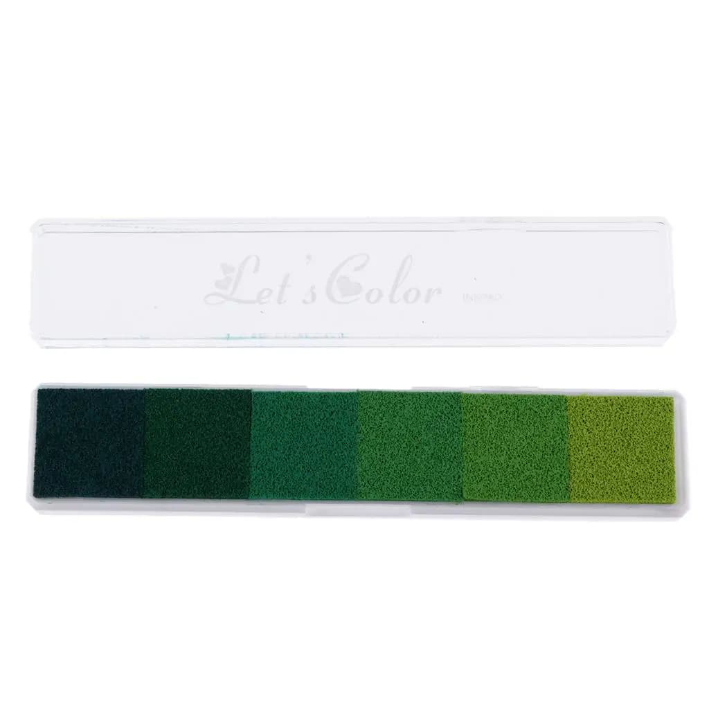 Custom Stamp Oil Based Ink Pads Paper Craft Kit Gradient Pigment Ink Pad for Creative Scrapbook