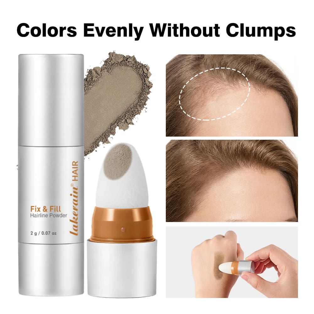 Raincoat for Long-Term Hair, Shade for Filling Front Slots, Fine Powder Resistant to sweat, Natural Color for Hair Line Makeup