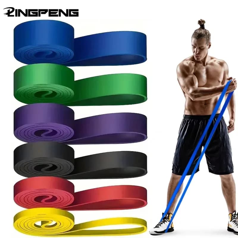1pc yoga resistance band with different levels, elastic band for stretching fitness, for lifting hips, deep crouching, body modeling