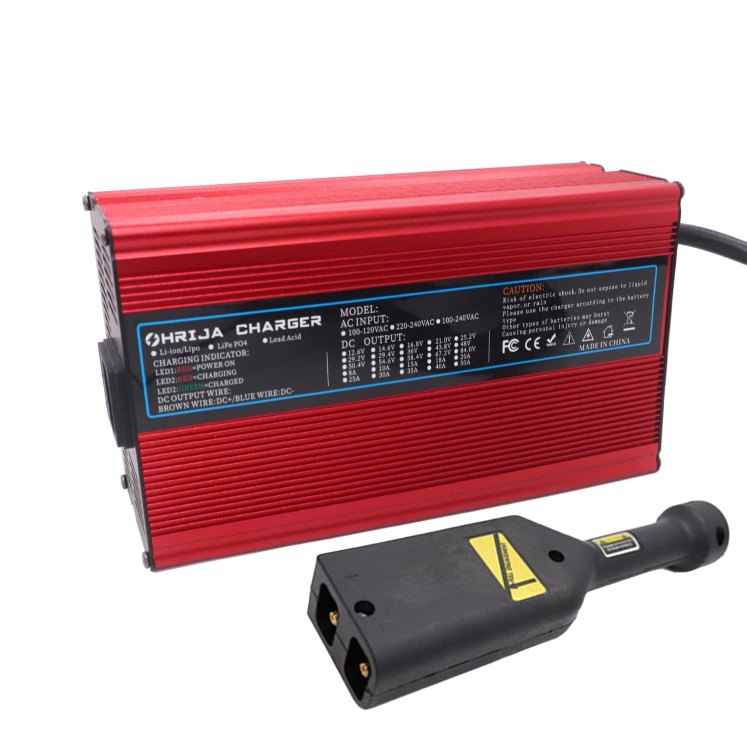Caricabatterie 36V 18A adatto per EZGO CLUB CAR YAMAHA 36V batteria al piombo AGM Golf Cart TXT RXV Plug Ptional Smart Aluminu Shell