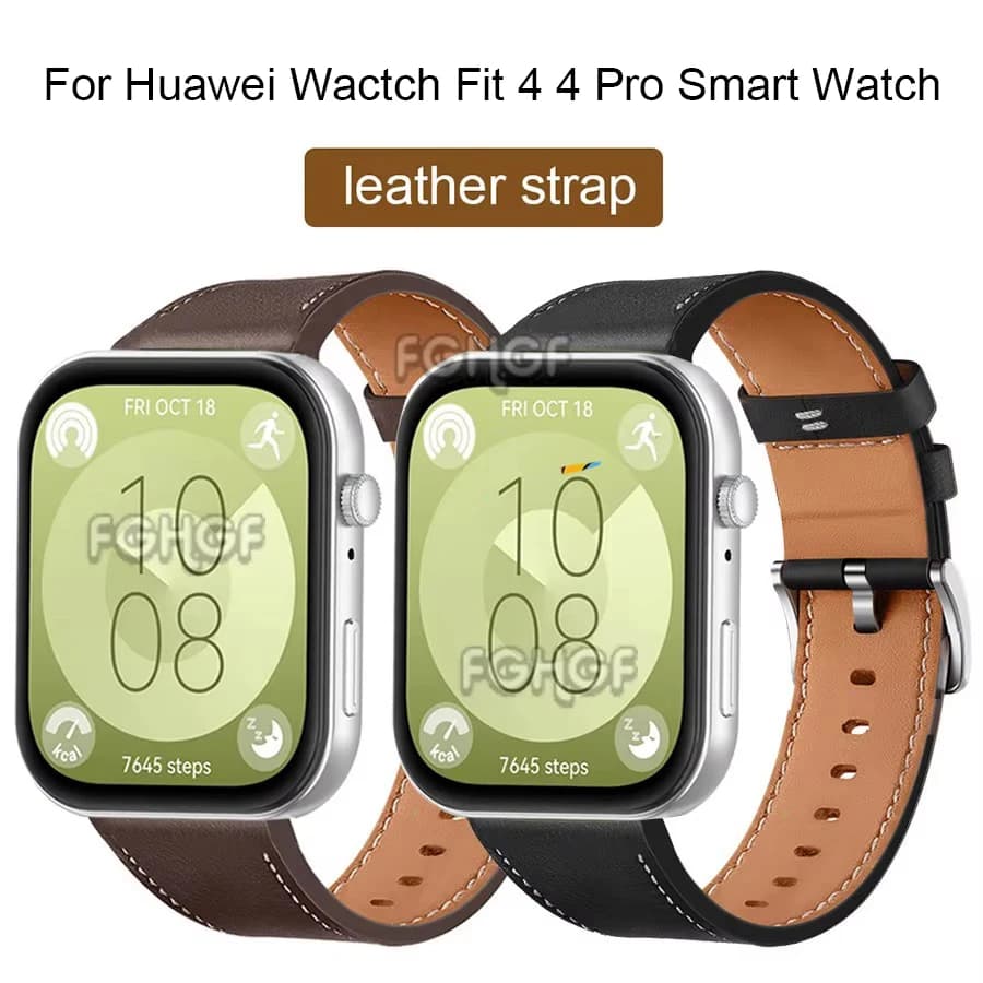 Cinturino in pelle per Huawei Watch Fit 4 Pro Smart cinturino di ricambio Correa per Huawei Watch Fit 3 cinturino da polso accessorio