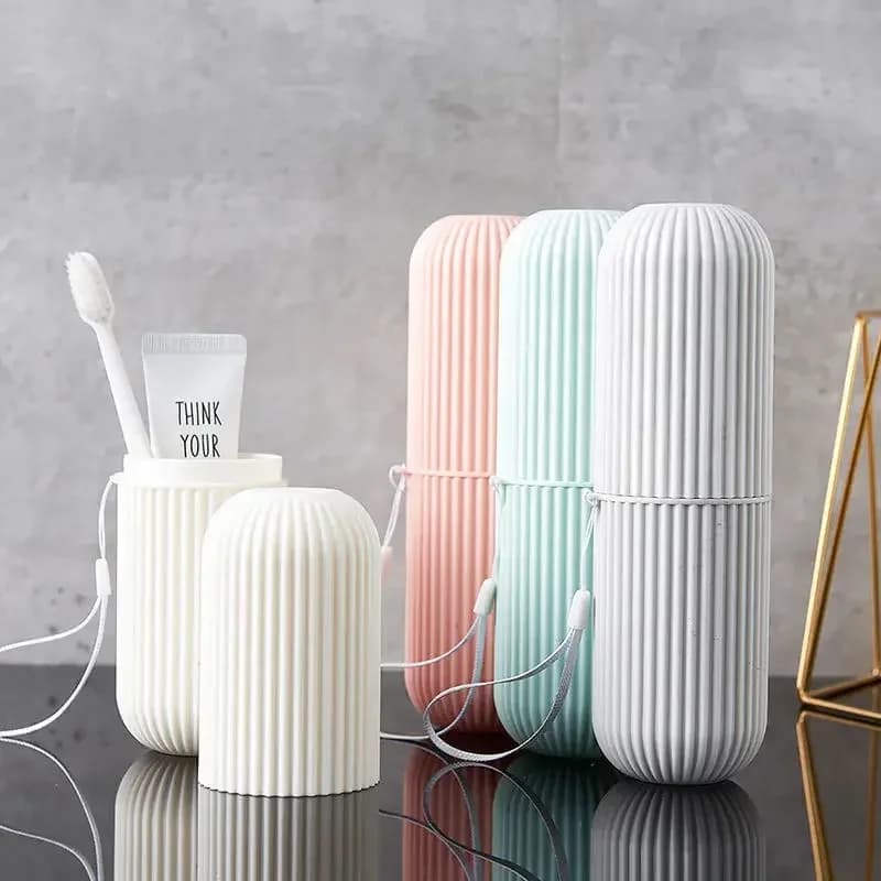 Travel Portable Toothpaste Toothbrush Holder Case - Protect Storage Box for Camping Dirt And Damage Prevention