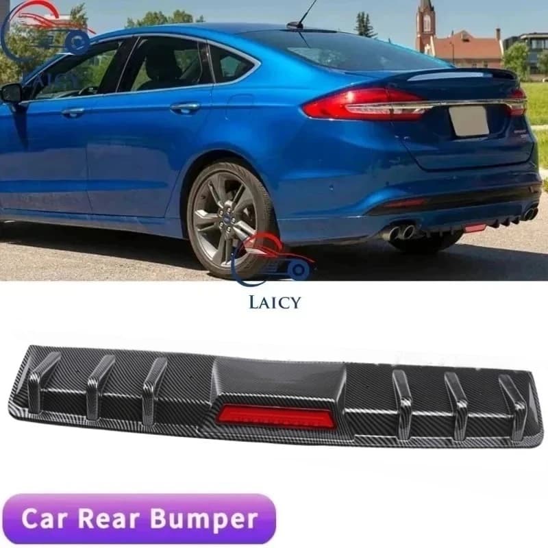 LAICY Per Ford Fusion 2013-2020 Diffusore Posteriore con Spoiler a Pinna di Squalo Nero