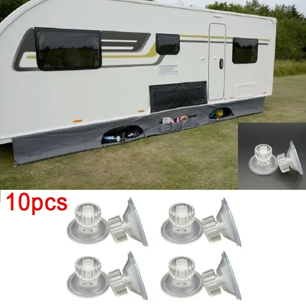 FINDME 10 Packs tendalino ad alta presa ventosa cuscinetti di fissaggio Caravan Motorhome organizer con ganci di fissaggio Car Camping telone Acce
