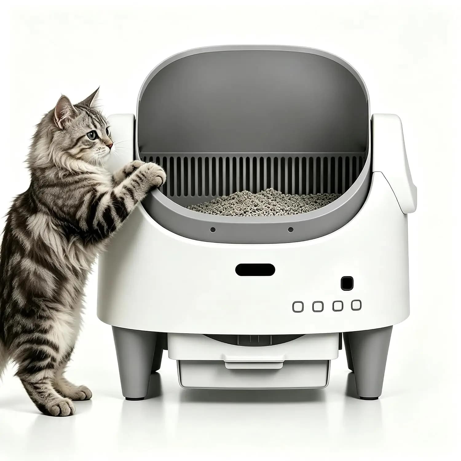 Top-Open Self-Cleaning Automatic Cat Litter Box, Customized