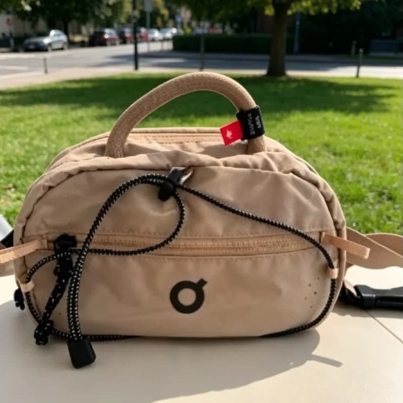 Borsa Quadrata Piccola in Nylon alla Moda per Uomo e Donna, Borsa a Tracolla Leggera per Ciclismo e Sport all'Aperto, Versatile Borsa da Pendolare
