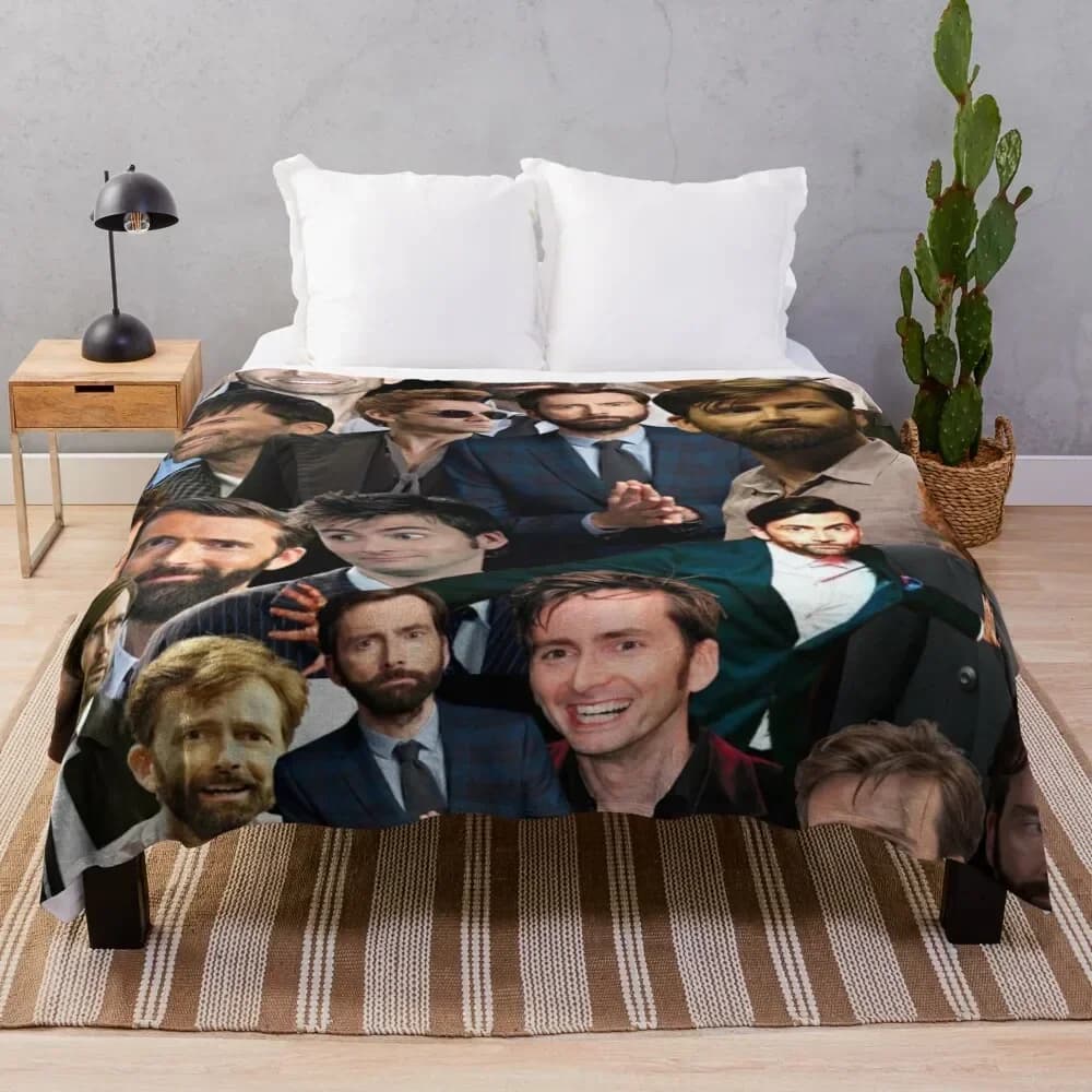 Coperta decorativa con collage di David Tennant, coperta turistica, manga