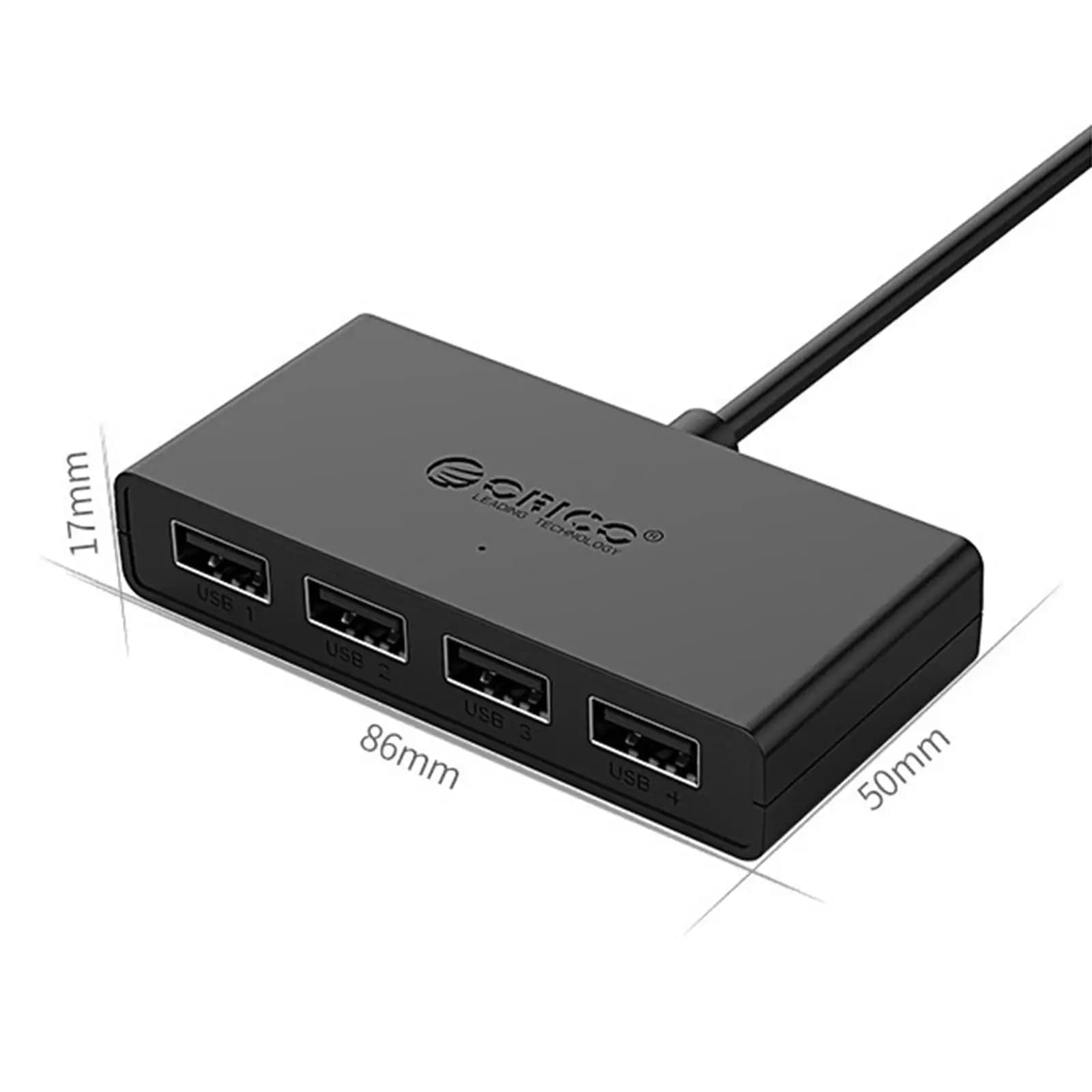 Hub USB, Adattatore USB 3.0 a 4 Porte, Hub Dati Ultra Sottile con Alimentazione Esterna per PC, Laptop, Mouse, Chiavette USB