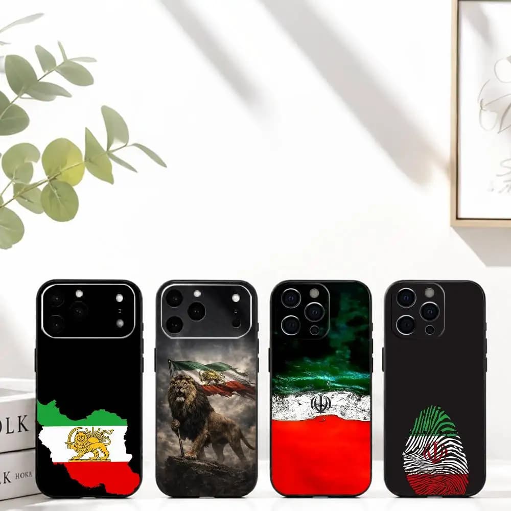 I-Iranian Flag Phone Case Silicone Soft For IPhone 17 16 15 14 13 12 11 X XR Plus Pro Max Plus