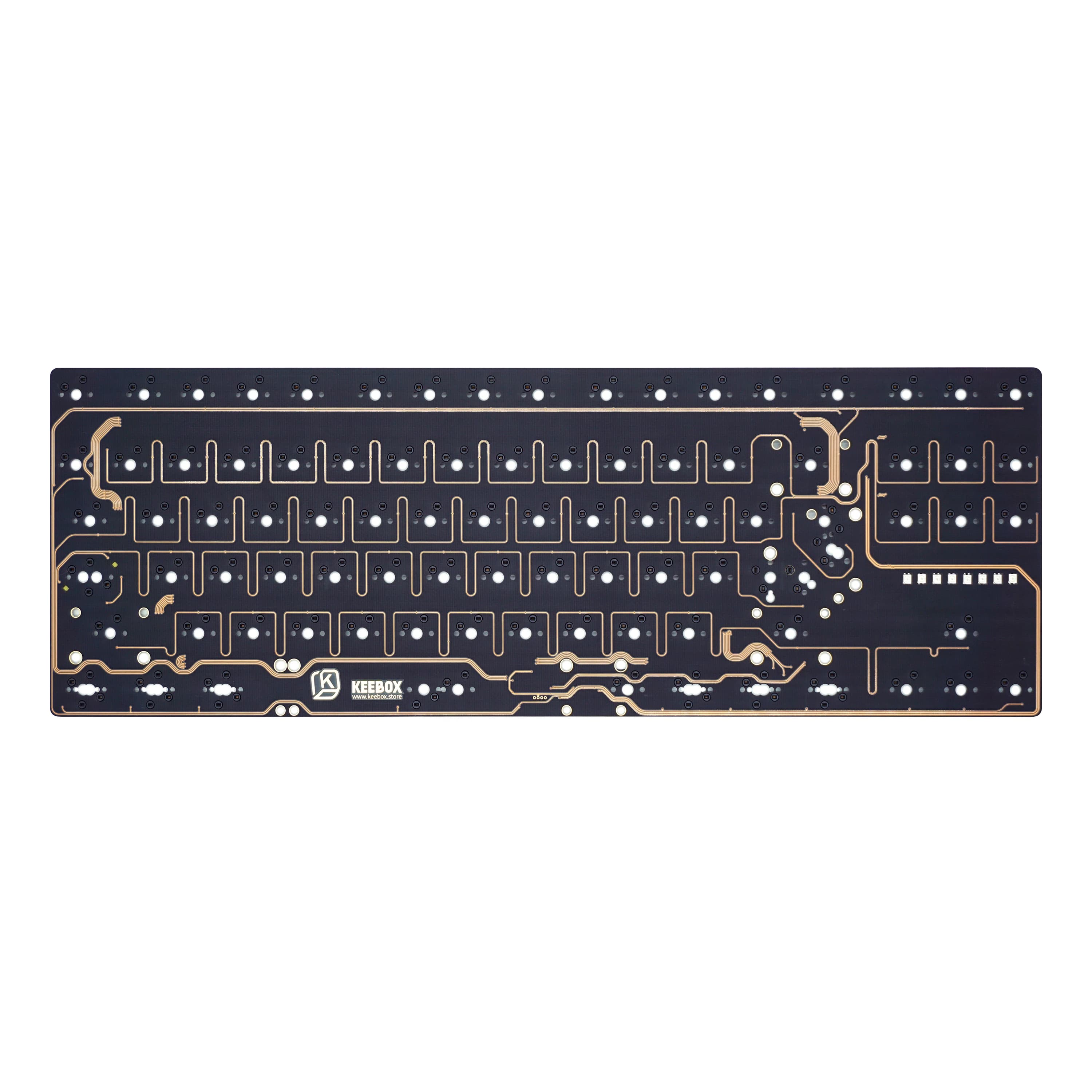 Keebox Y & R80 R2 80% Layout Hot Swap PCB Flex Cut PCB keyboard for Tiger80 Suit80