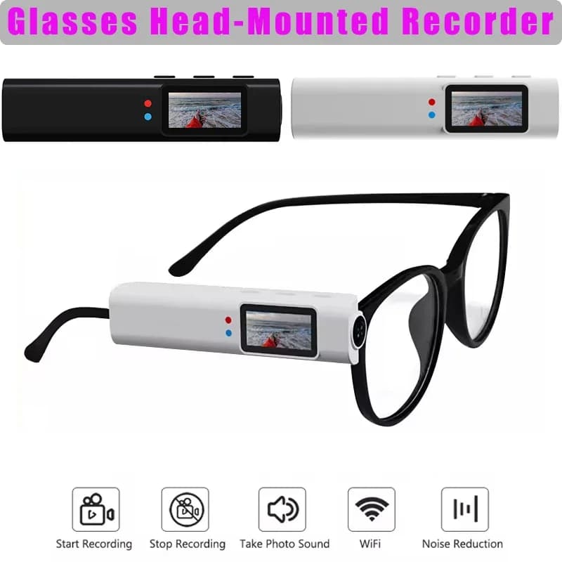 2.7K WiFi Mini digital cameras 0,96 inch IPS Action Cam for Motorcycle Glass Camera for Driving Hiking