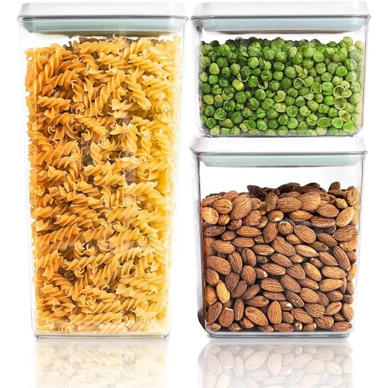 Contenitori per alimenti a tenuta stagna con coperchi, contenitori ermetici per la conservazione degli alimenti in dispensa-[LUCK 9]