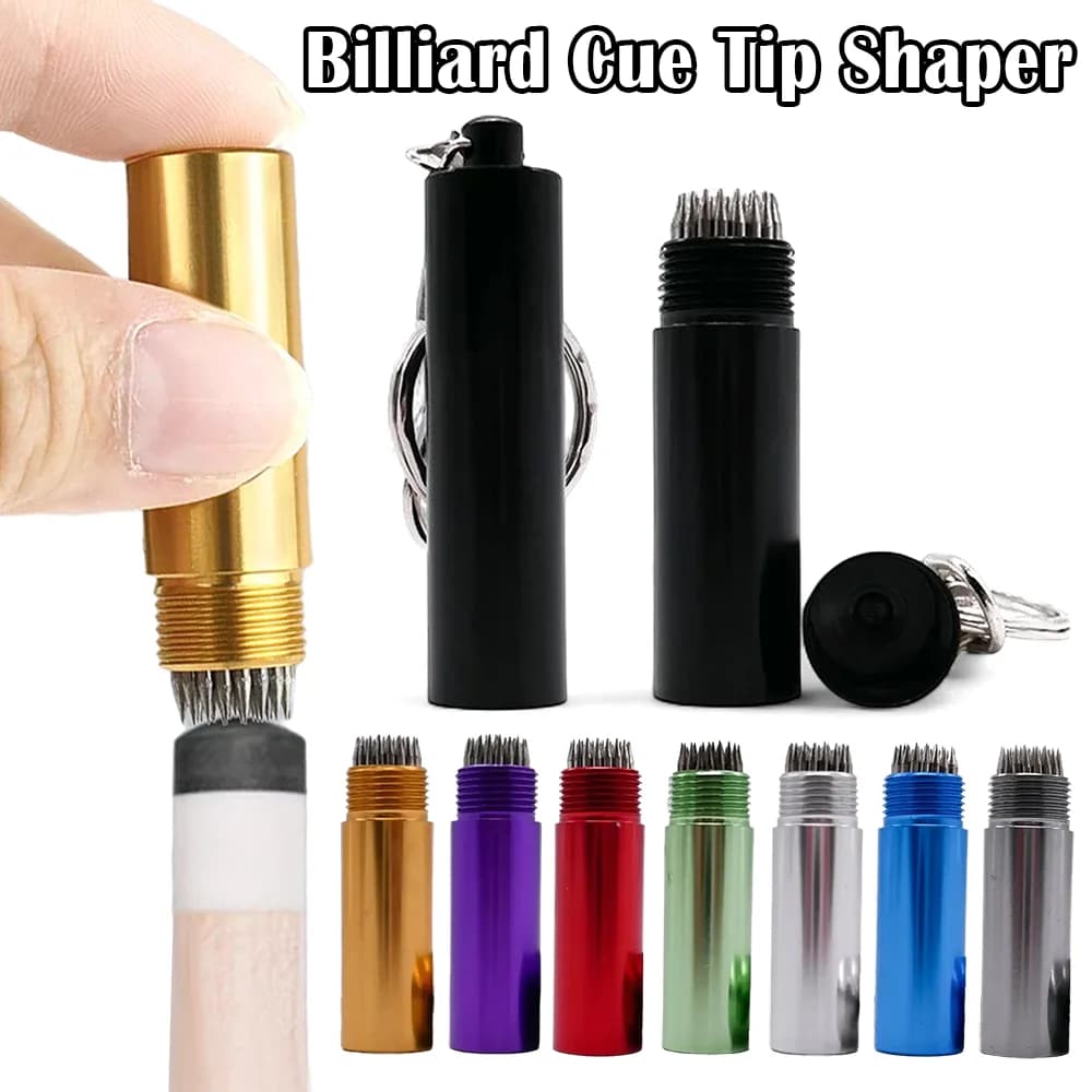 Strumento per stecca da biliardo Strumento per stecca da biliardo Punta da biliardo per stecca con portachiavi Cura della stecca Accessori per stecche da biliardo Shaper/Tapper/Aerator