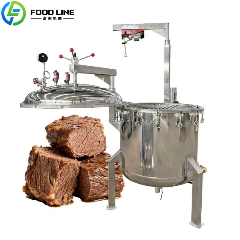 FL Industrial Kitchen Kettle for High Pressure Electric Gas Pots with Various Customization for Meat Bone Pumpkins