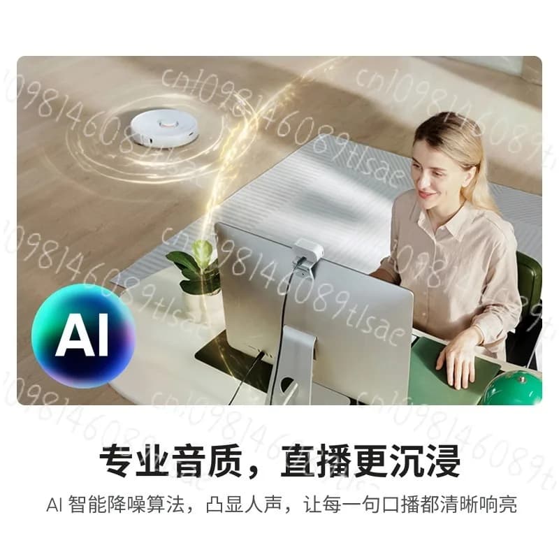 Webcam 4K AI per PC e Mac, Zoom, Teams, Twitch, Streaming, Videochiamate, Gaming, con Auto-Framing Intelligente