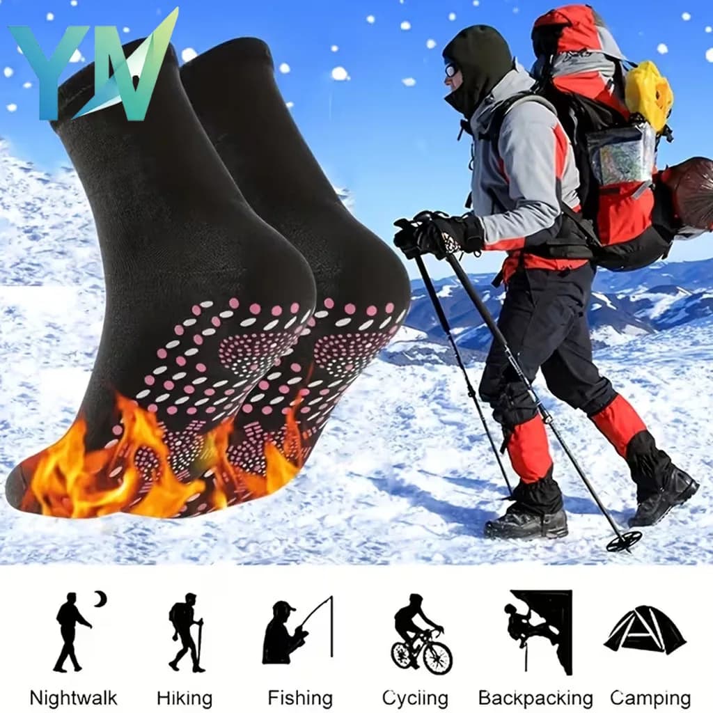 1-10Pairs Finger Pressure Therapy Socks for Men Women Soft Breathable Warm Thermal Socks for Cold Weather Comfort Gift Idea