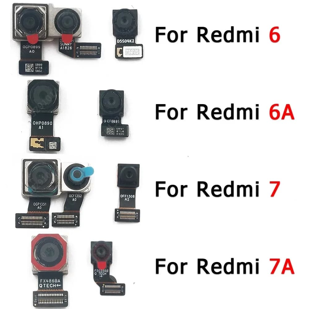 Fotocamera anteriore posteriore per Xiaomi Redmi 7 7A 6 6A Selfie frontale posteriore modulo fotocamera posteriore sostituzione riparazione pezzi di ricambio
