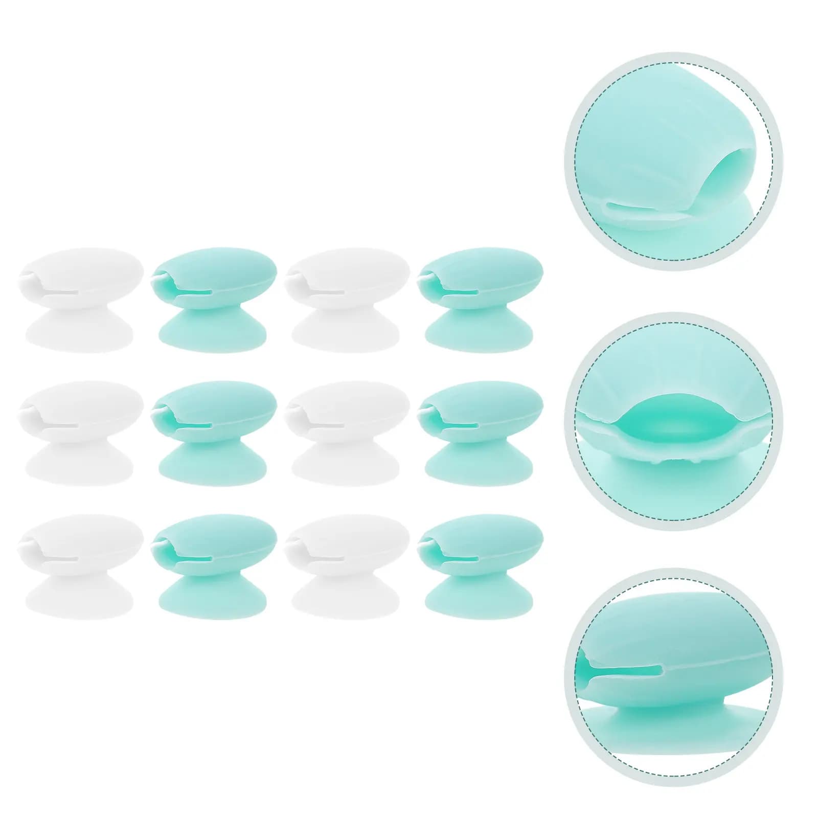 12 Pezzi Copri Pennelli Labbra in Silicone Anti-Smarrimento, Tappi Protettivi, Strumenti Organizzatori per Pennelli da Trucco, Copri Pennelli Labbra