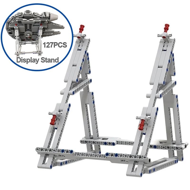 Supporto espositivo MOC per il set di blocchi da costruzione 75105/75212 per la base di esposizione del piccolo Falcon