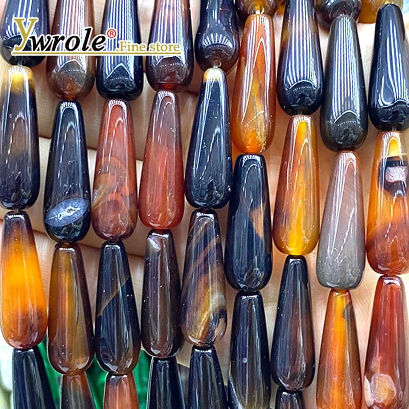 Water Drop 10x28MM Natural Stone Dream Agate Beads loose spacers for creating jewelry DIY Earrings Bracelets Accessories with pendants