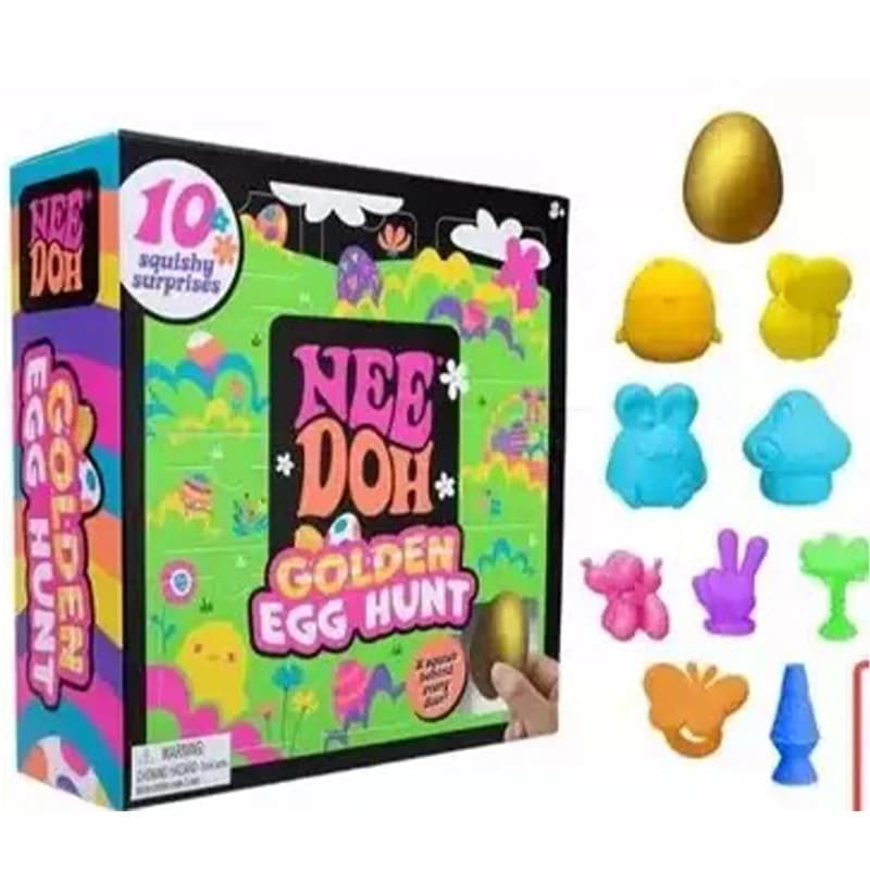 2026 Needoh Golden Egg Easter Blind Box Fidget Toy Squishy Surprise Antistress Regalo per Bambini Festa