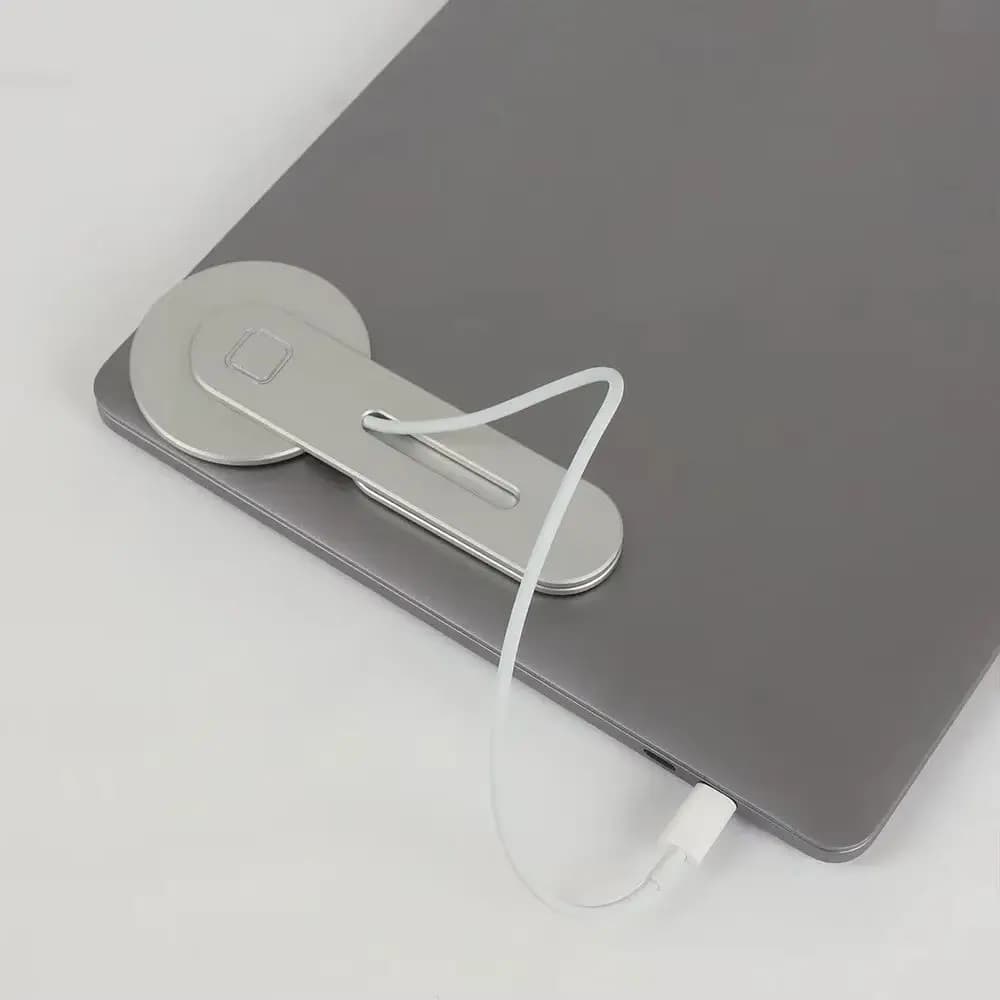 Supporto Magnetico per Notebook e Laptop con Ricarica Wireless per iPhone, Compatibile con Magsafe