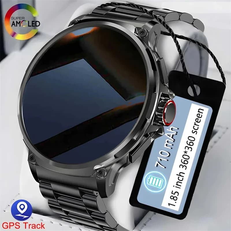 2026 Nuovo Bluetooth Chiama regali di festa 360 * 360 Display HD Smartwatch Uomo Frequenza cardiaca Fitness Tracker Business Smart Watch AMOLED