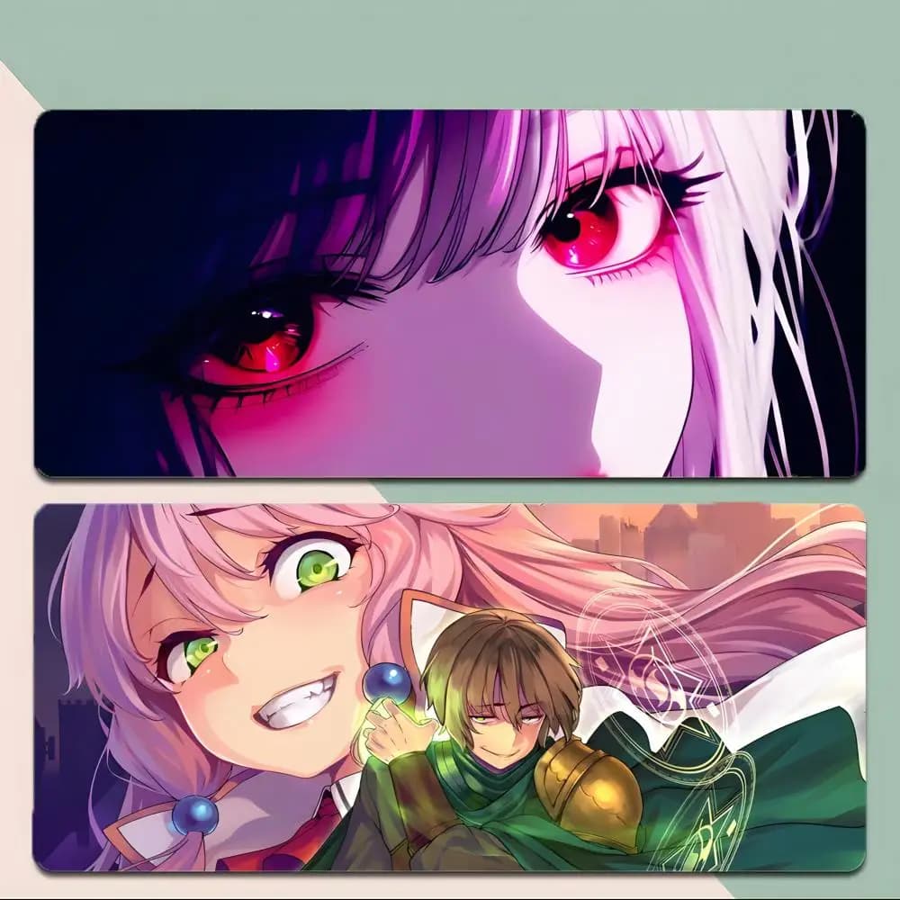 anime dark R-Redo of Healer Mouse Pad Thick Stitched Edge Gaming Mousepad Large Non-Slip Desk Mat