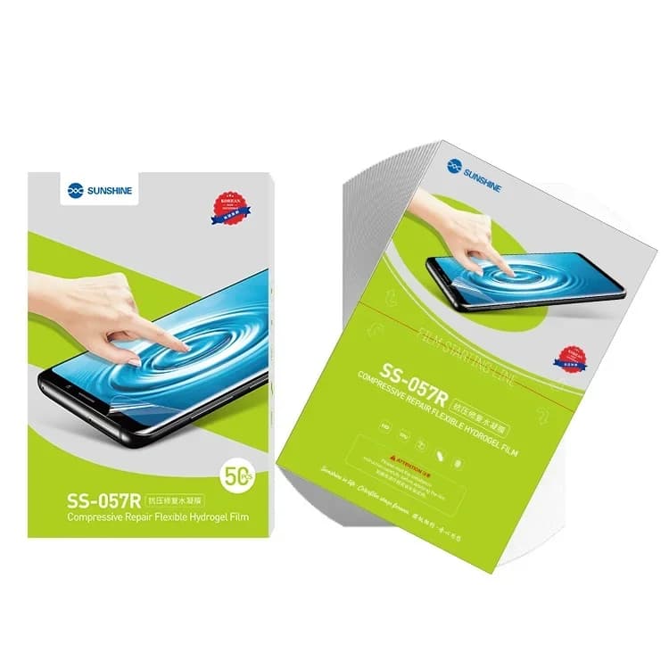 SUNSHINE SS-057R Pellicola protettiva Protezione schermo con bordo curvo Pellicola idrogel Pellicola idraulica importata per riparazione resistente alla pressione
