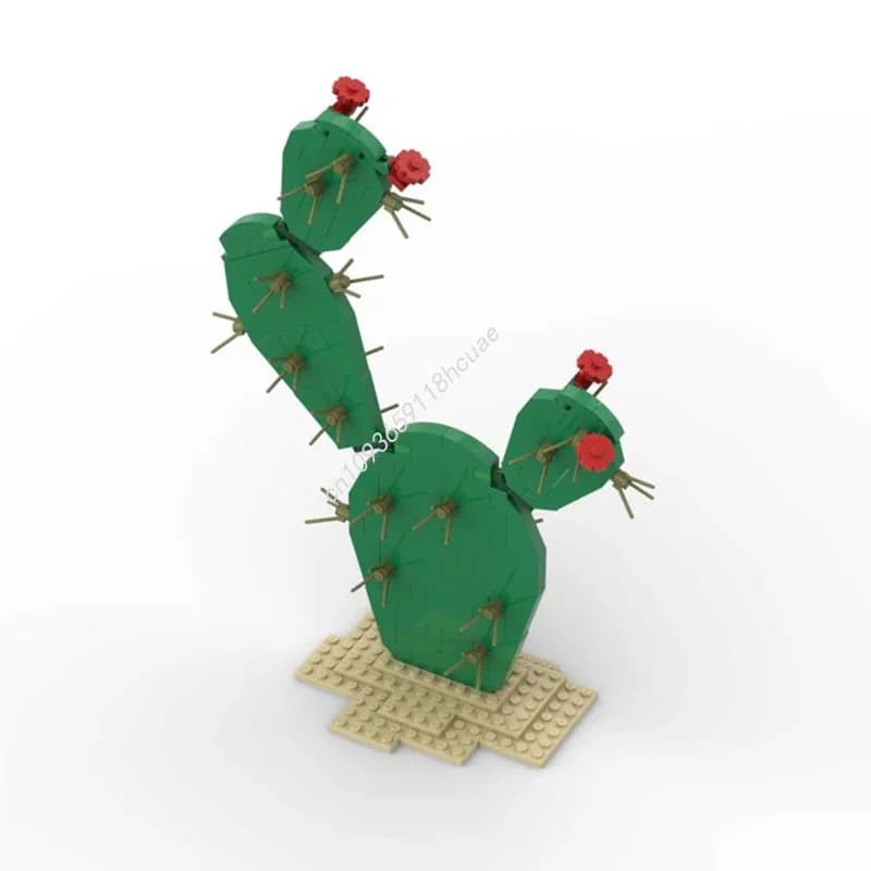 183pcs MOC Bunny Ear Cactus Building Blocks Christmas DIY Engineering Project Ideal for Young Innovators STEM Educational Gift