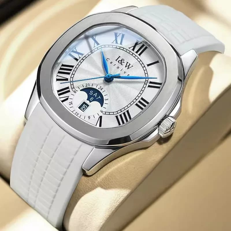 Orologio meccanico di carnevale per uomo marca Luxury NH35 movimento automatico orologi da polso sportivi in Silicone 30M impermeabile Reloj Hombre