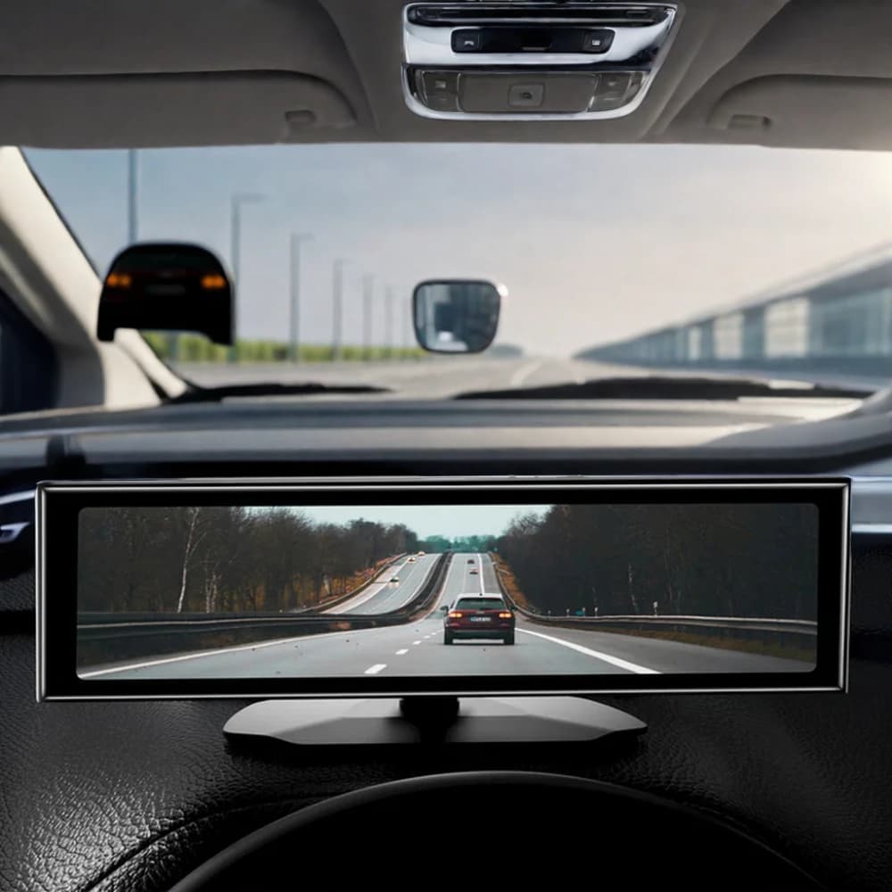 Versione aggiornataAKEEYO Super Night Vision Doppia lente da 11,26 pollici HD 1080p WDR Car Black Box Screen Mirror Dash Cam