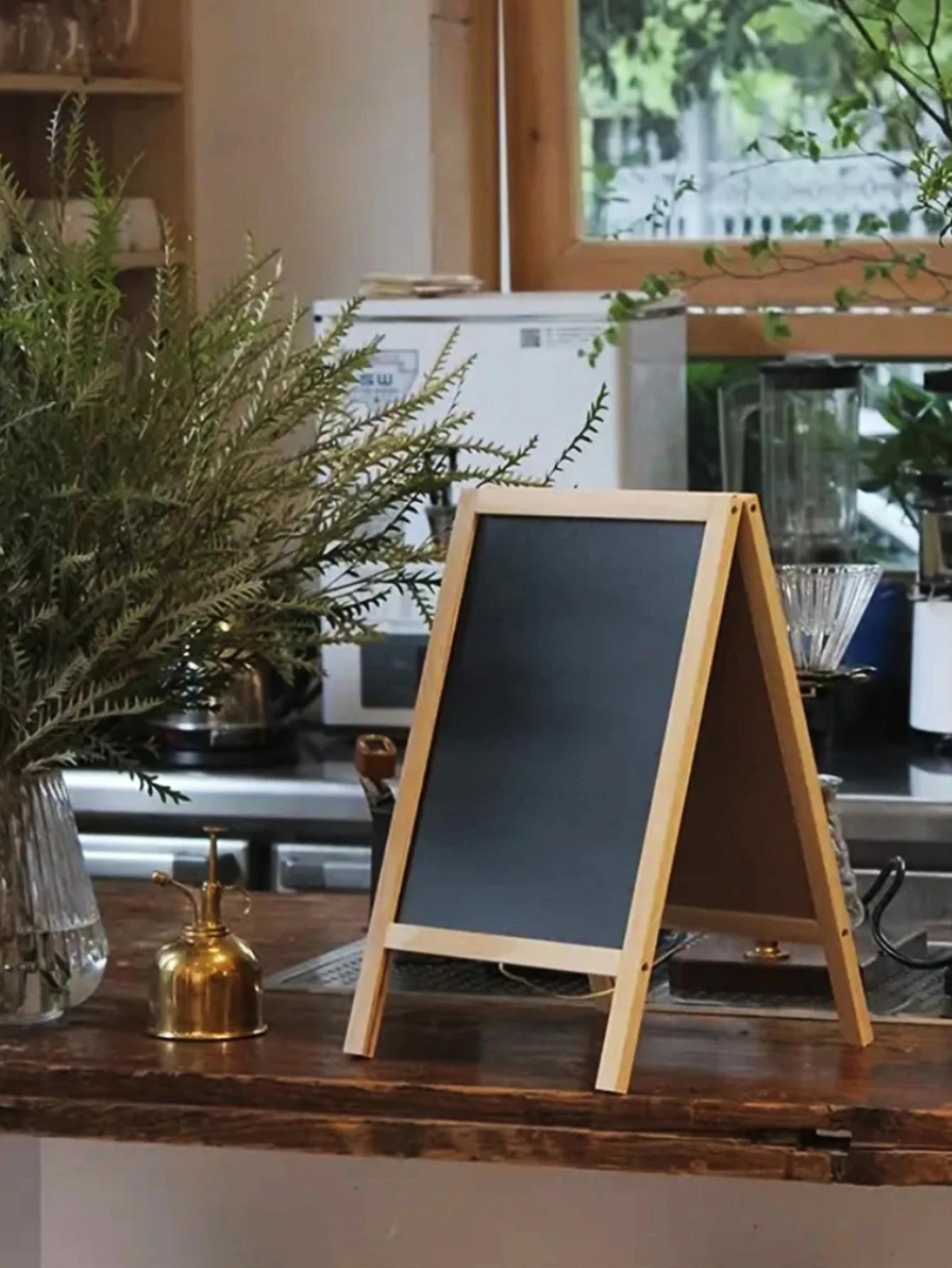 1 piece folding advertising board, erasable didactic board, board with wooden frame, dry erasable board