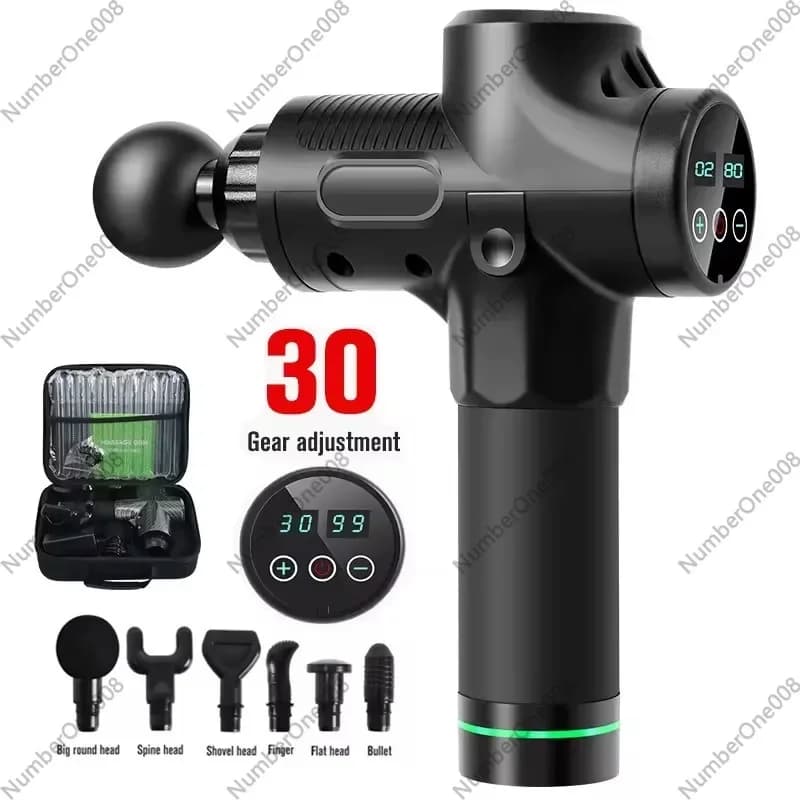 Massage Gun Muscle Relaxer, Handheld Electric Deep Tissue Massager with 8 Heads for Home Gym、Post-Workout Recovery