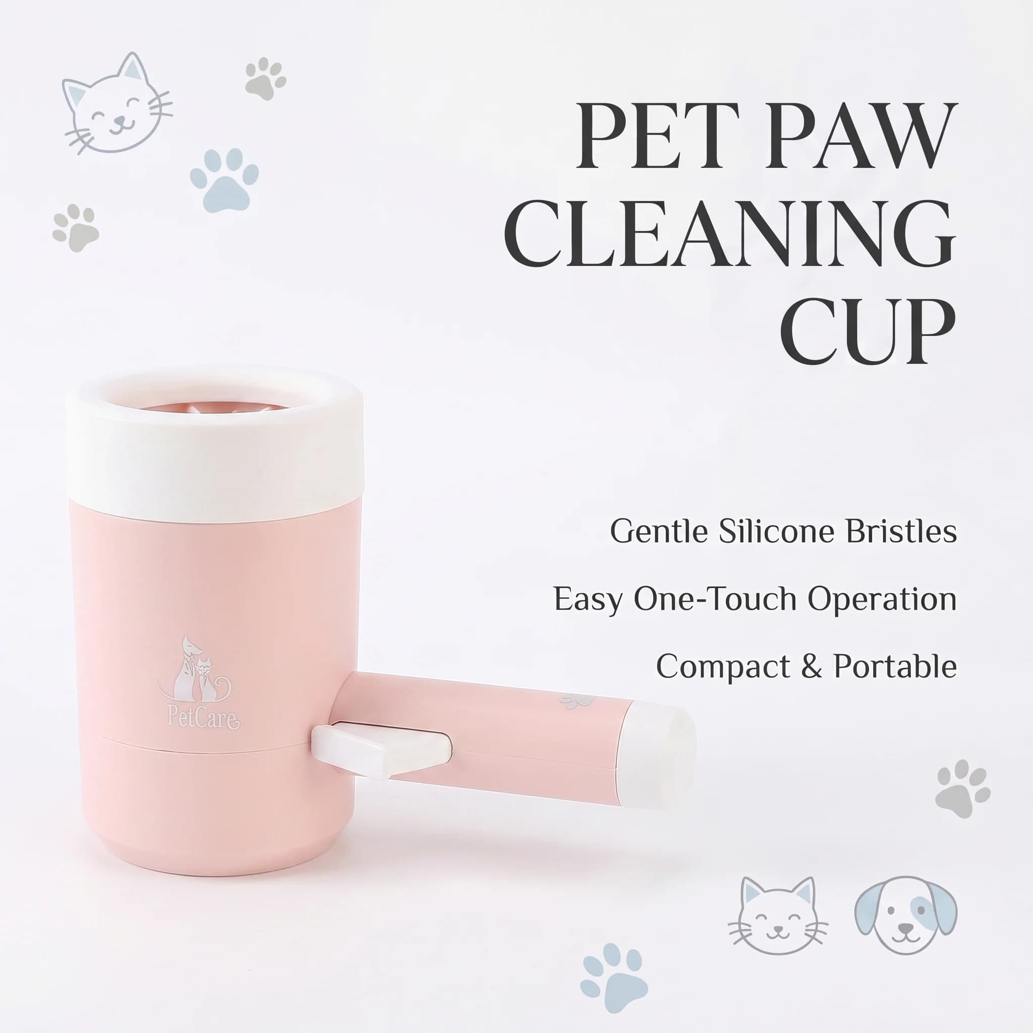 Dispositivo per la pulizia delle zampe dei cani - tazza per lavare le zampe degli animali domestici - dispositivo per la pulizia delle suole e lavaggio delle zampe di cani e gatti