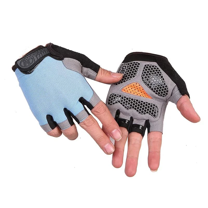 Cycling gloves half fingers, outdoor cycling gloves for bike MTB anti-slip breathable men's bike, women's gloves for training sports yoga summer gym