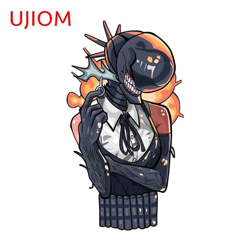 UJIOM Asa Mitaka Anime Figure Wall Sticker Creative Amusing Graffiti Toilet Paper Holder Decals Simple Bathroom Vinyl Materials