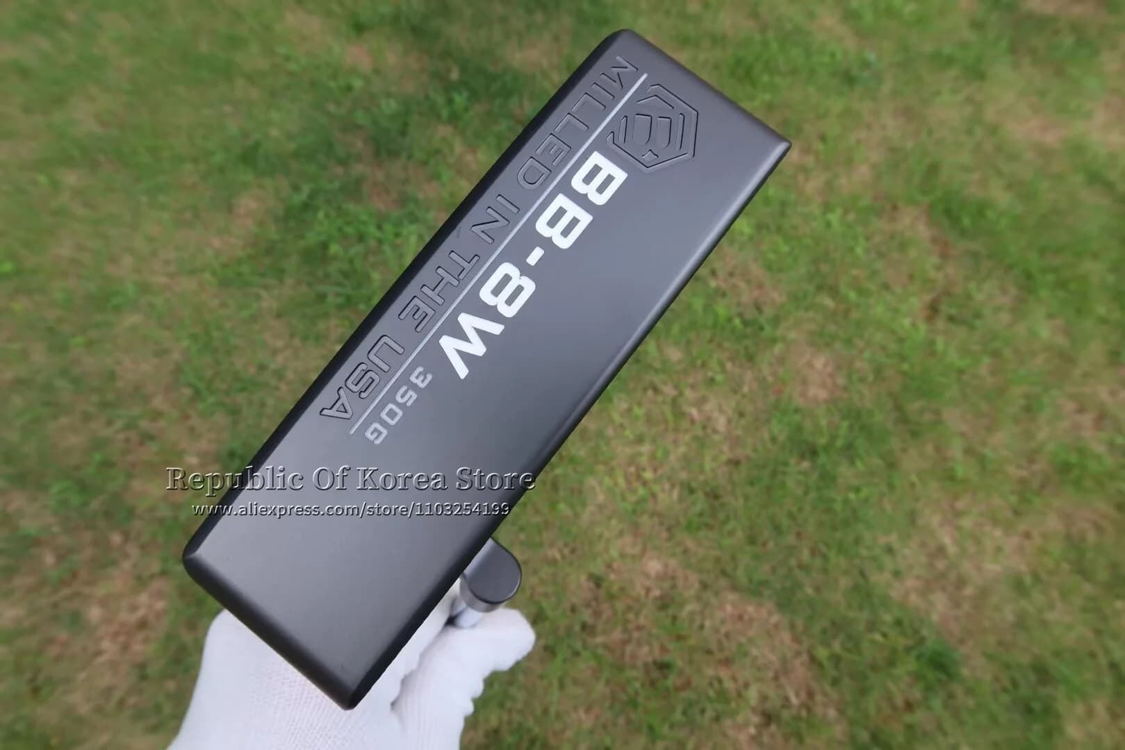 2025 Nuove mazze da golf Nero BB-8W Putter da golf a doghe larghe e diritte Albero in acciaio da 32/33/34/35/36 pollici con coperchio della testa