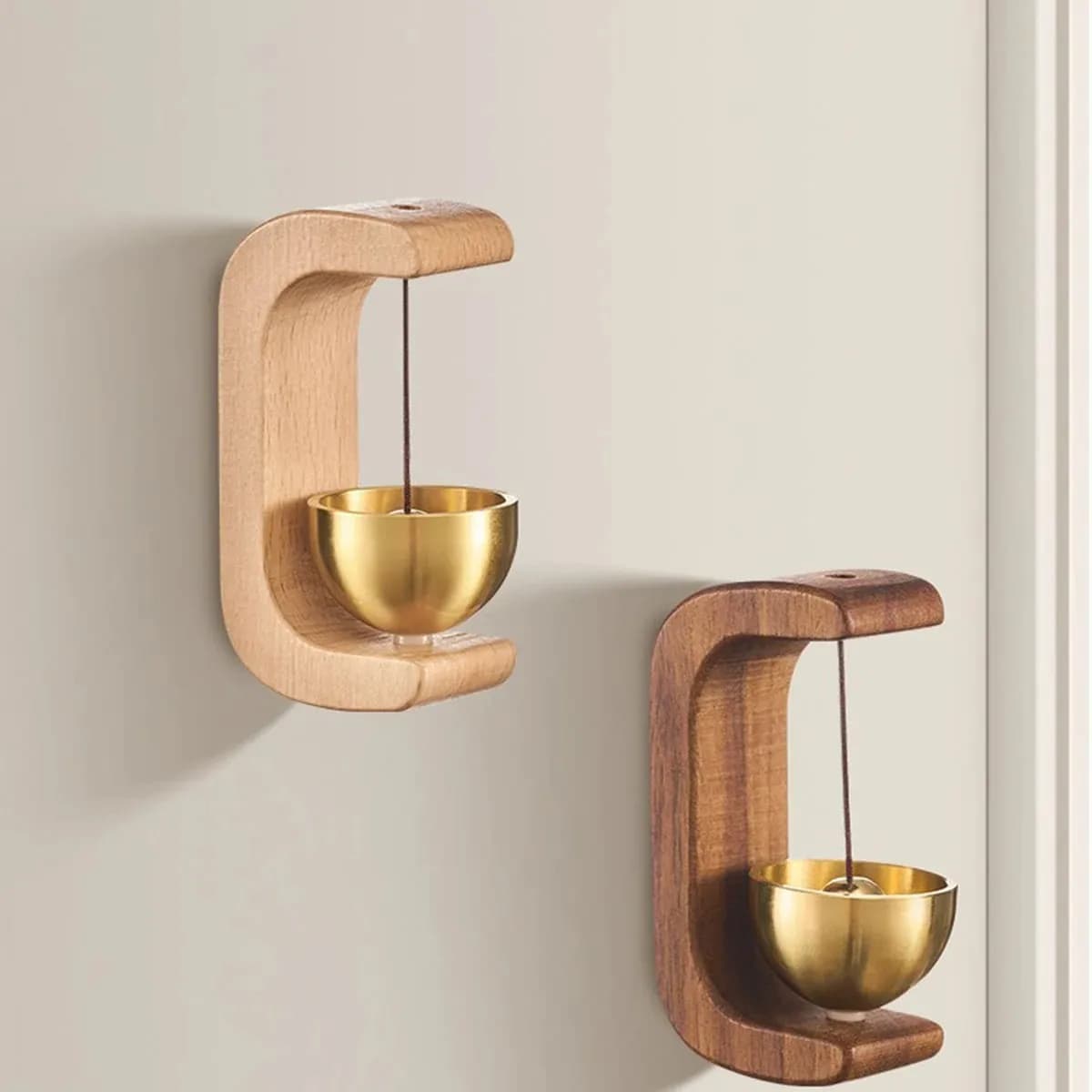 Suspended Decorations, Japanese Wooden Wind Bells, Wireless Entry Door Bell, Home Decorative Bell