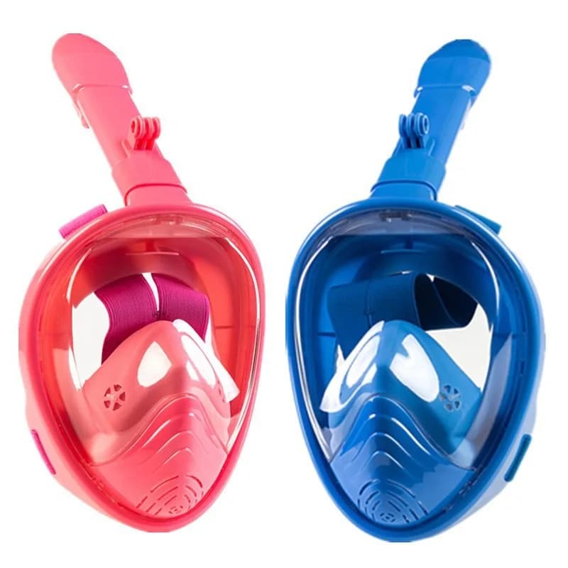 Diving Mask Snorkel Set, Anti Choking Anti Fog Portable, Adjustable Swimming Goggles for Underwater Use