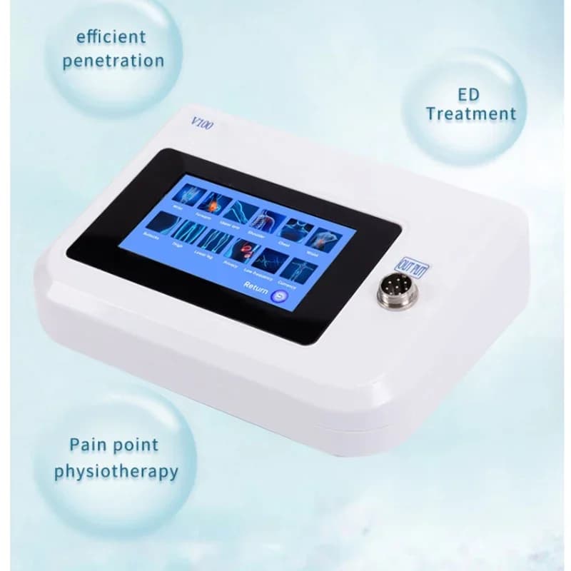 Dispositivo Portatile EMSW27-L5 per Terapia a Onde d'Urto Extracorporee con Schermo Touch, Pistola per Massaggi, Sollievo dal Dolore, Cura della Salute per Rilassamento Muscolare