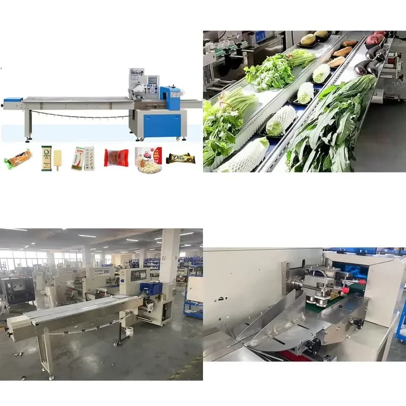 [2026] Protein Energy Bars Chocolate bar Flow Packing Tableware Wooden Plastic Cutlery Packaging Machine