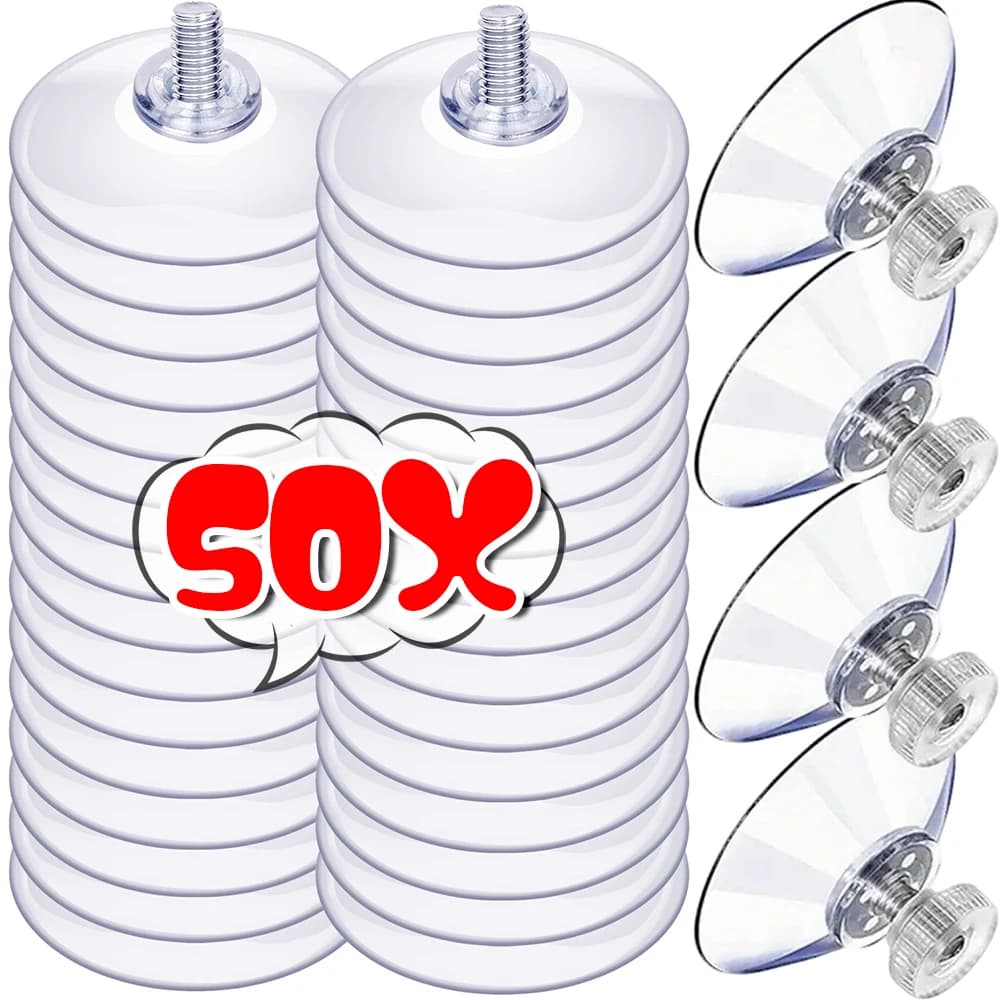 25/32/41mm Forte Supporto di Aspirazione Adesivo con Dado a Vite Ventose in PVC Ventose Pad Porta del Bagno Finestra Gancio di Vetro All'ingrosso