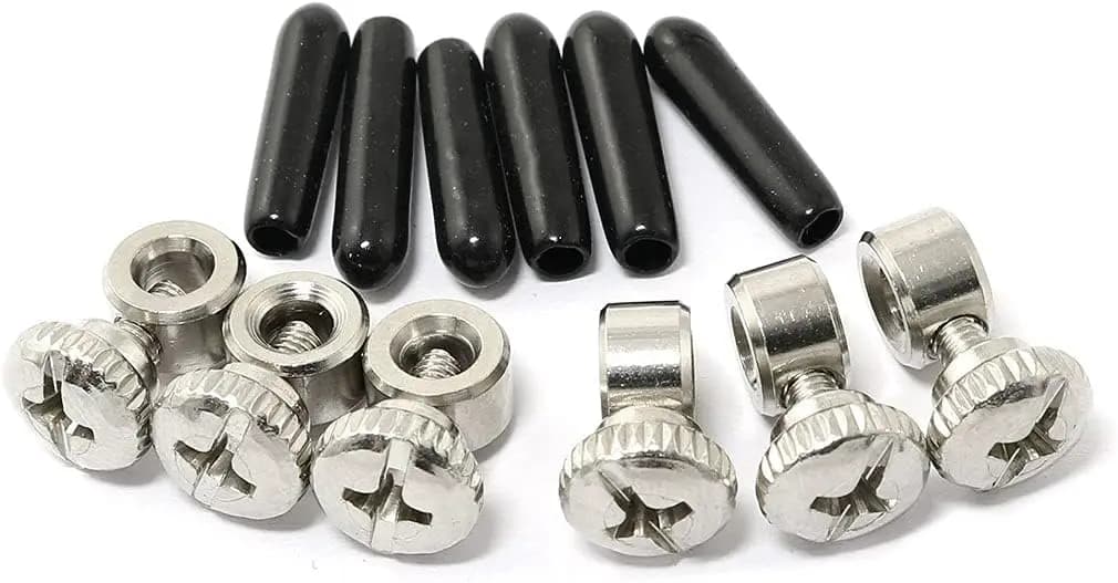 6 Sets Screws and End Caps for Speed Cable Jump Ropes